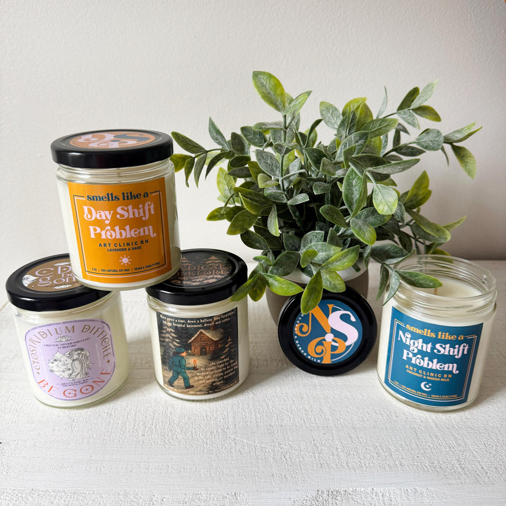 Hand-Poured Funny Medical Folklore Pharmacy Candle