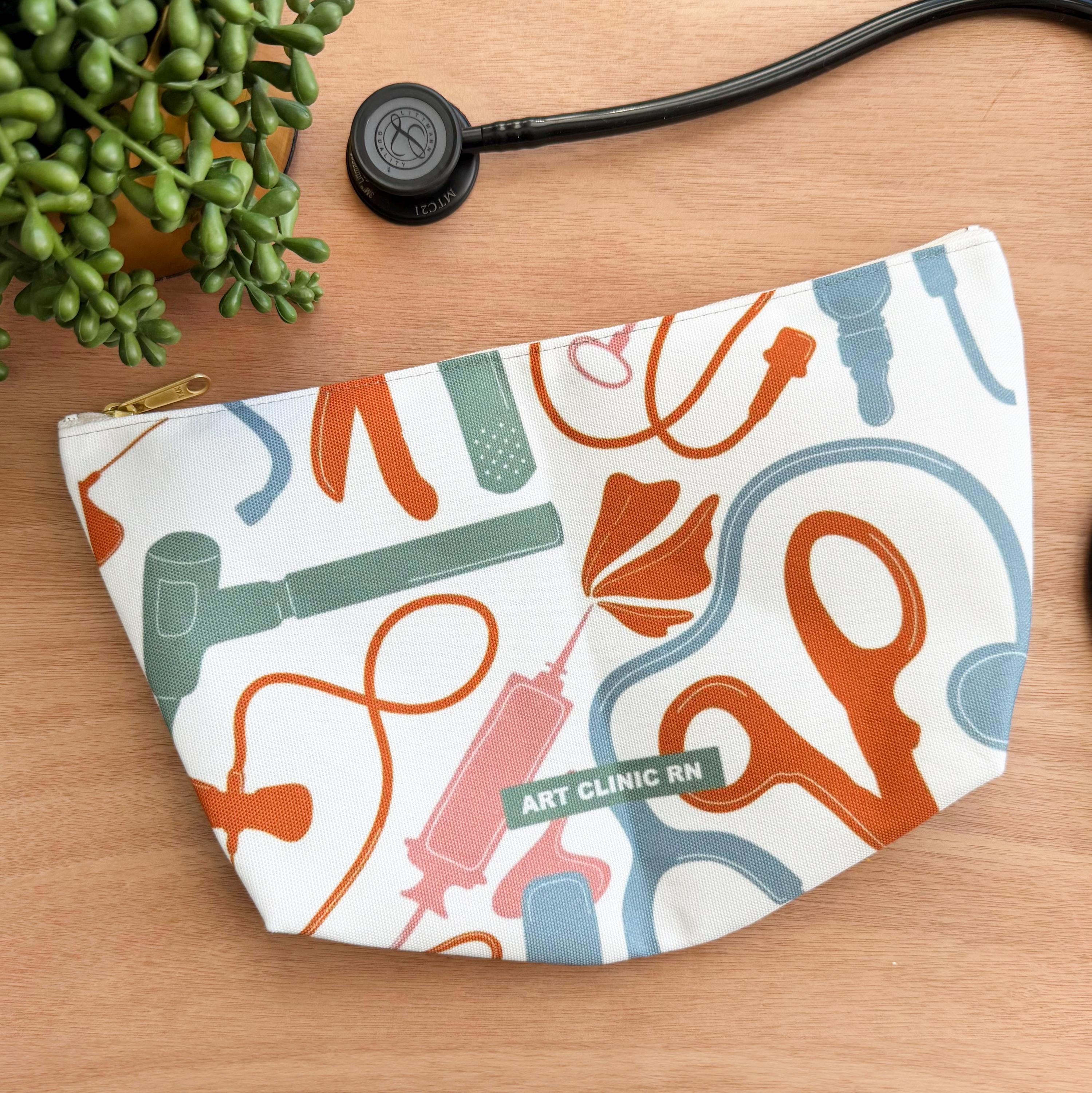 Cute Tools of the Trade Pencil Bag, Small Accessory Bag for Nurses, Doctors, Healthcare Worker | Cute Bags for Nurses, Cute Bags for Doctors