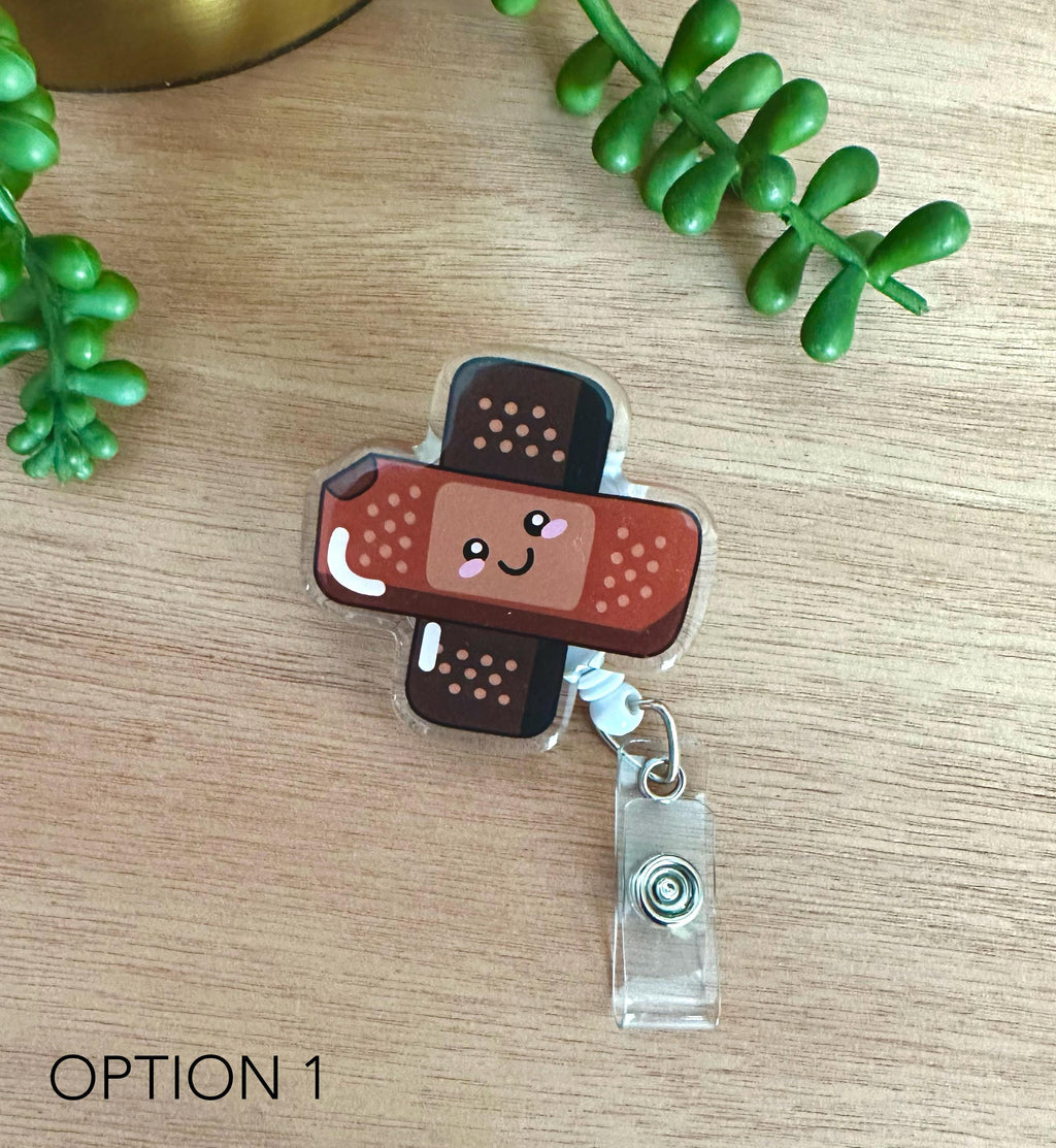 Cute BandAid Badge Reel