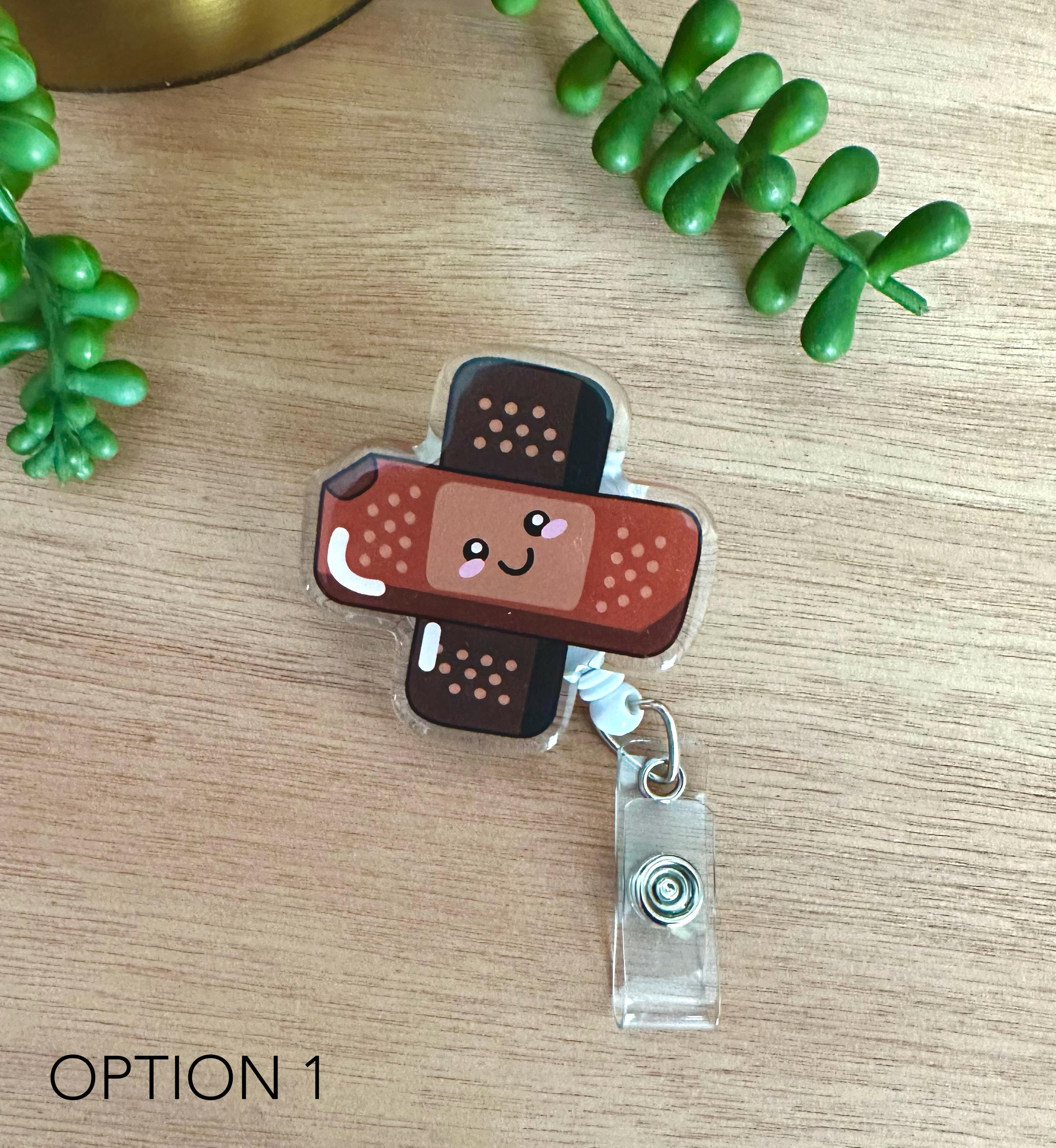 Cute BandAid Badge Reel