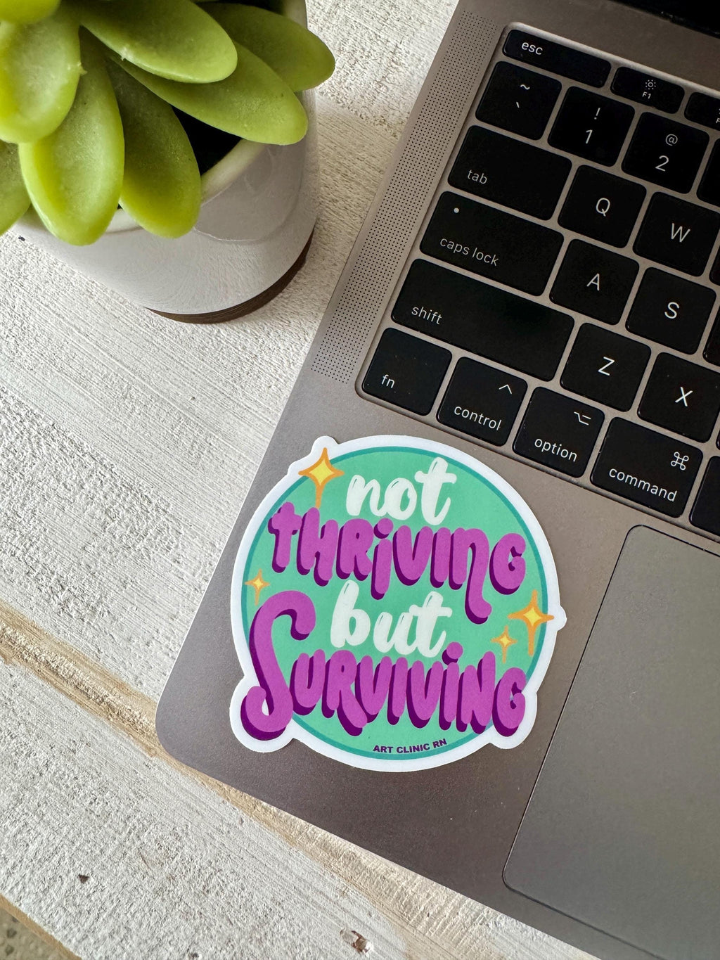 Not Thriving But Surviving Vinyl Sticker