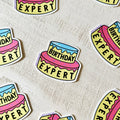Birthday Expert Vinyl Sticker