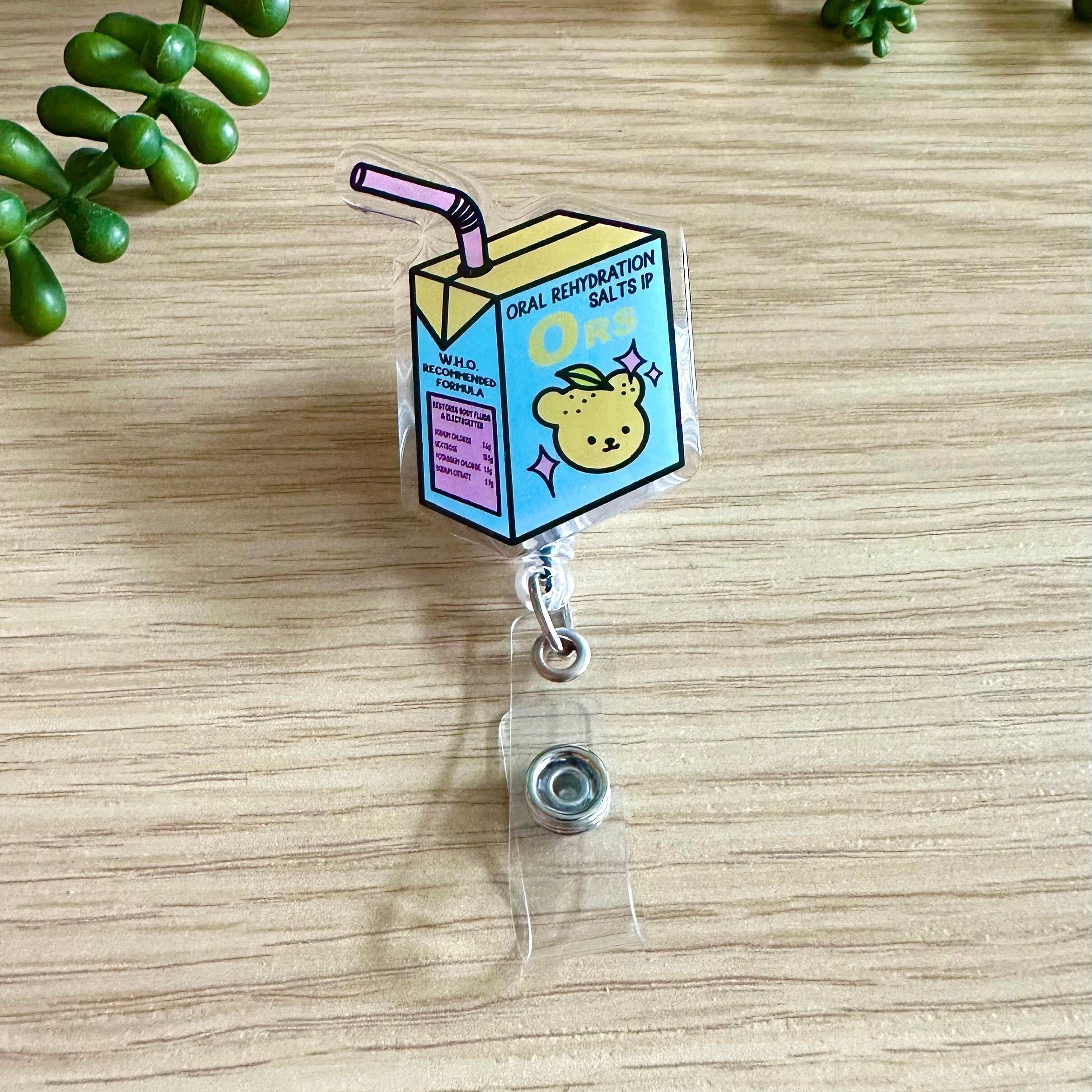ORS Juice Box Badge Reel
