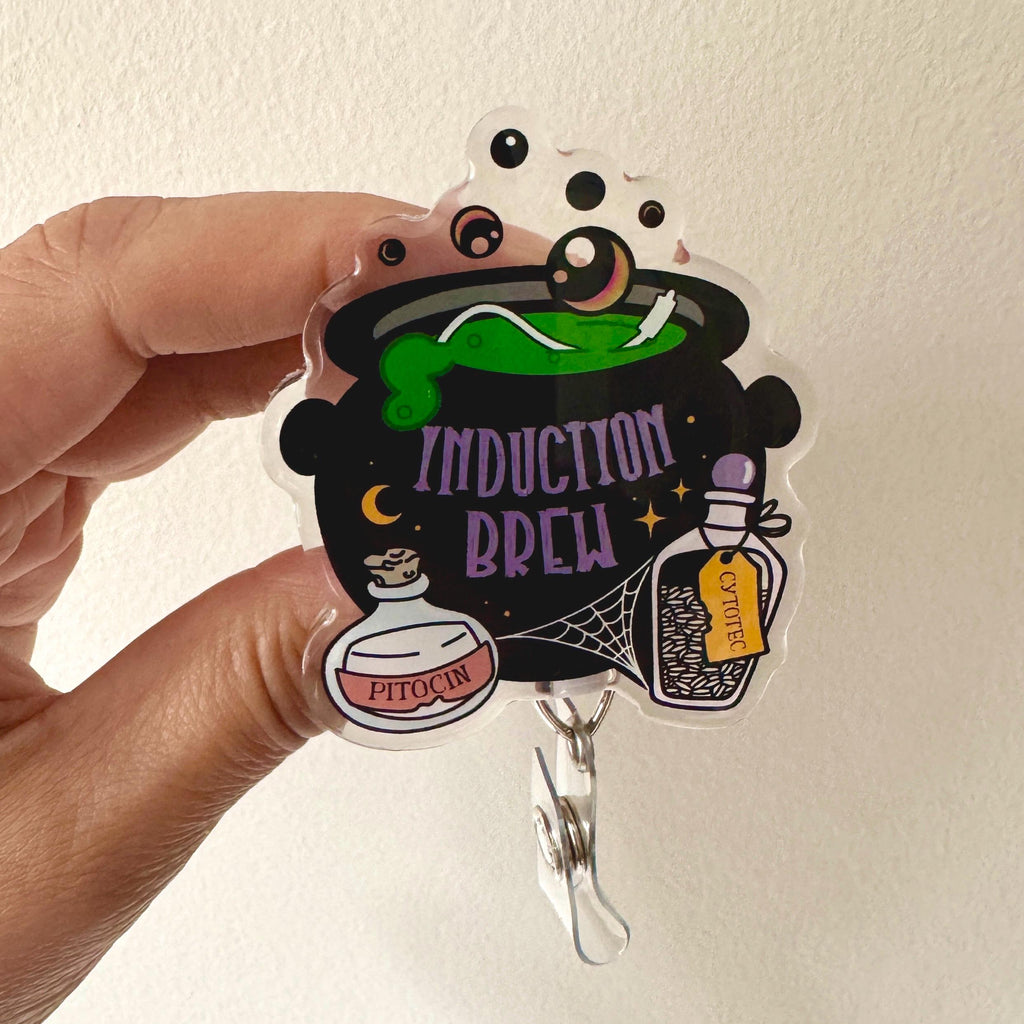 Induction Brew Obstetrics Badge Reel