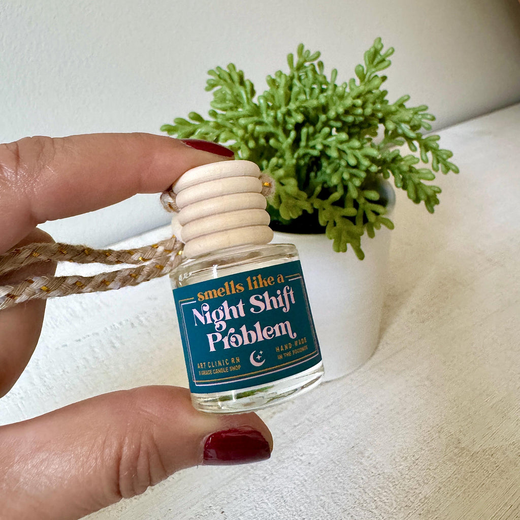 Smells Like A Night Shift Problem Car Diffuser | Nurse/Doctor Car Diffuser, Healthcare Car Diffuser | Nurse Gift, Doctor Gift |Air Freshener