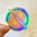 Reflection of the Coolest Nurses Holographic Vinyl Sticker