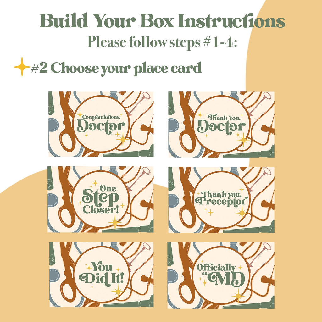 Custom Doctor Gift Box | Build Your Own Gift Box | Doctor Graduation Box, Doctor Gift, Medical School Graduation Gift, Doctor Thank You Gift