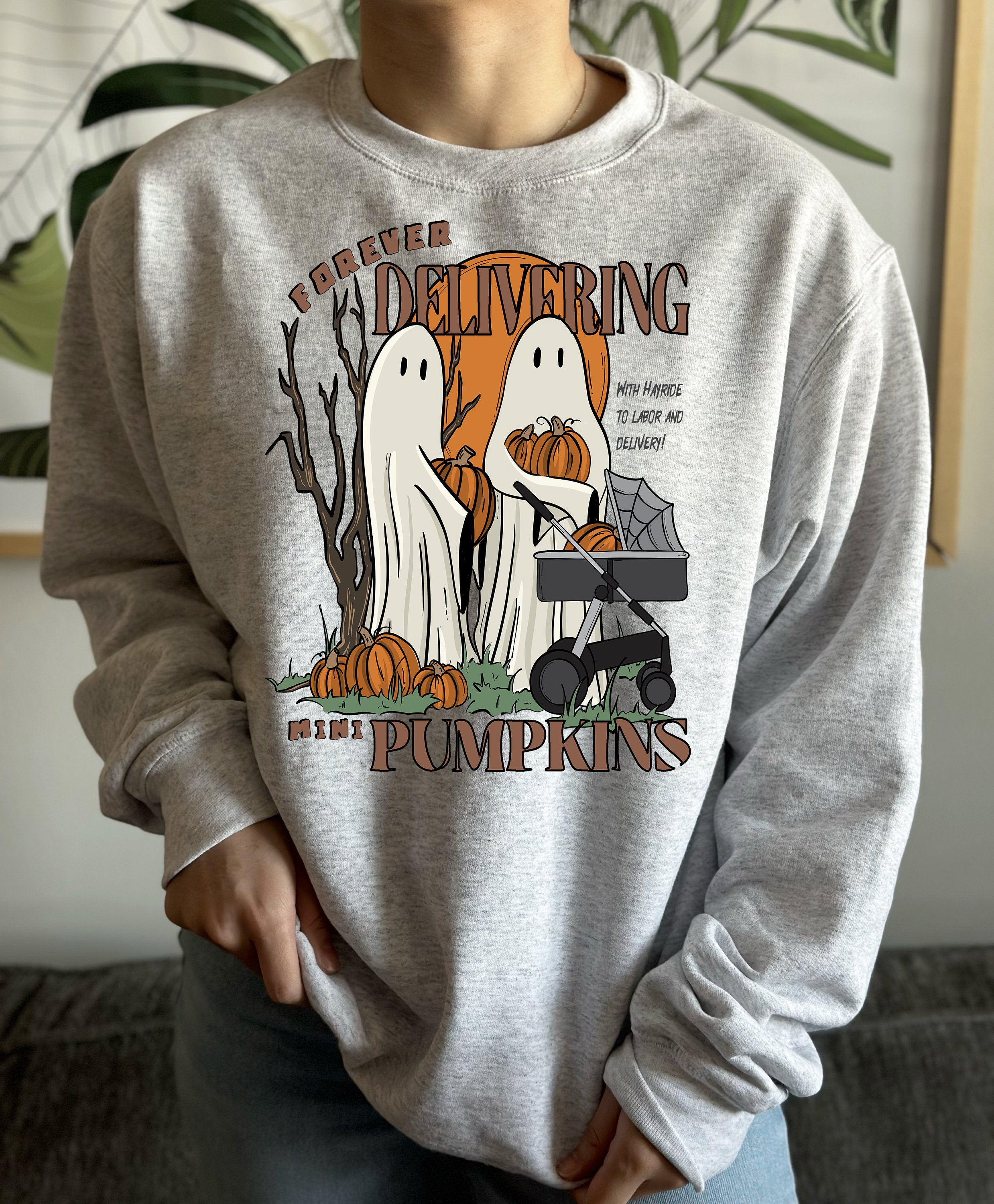 Labor and Delivery Pumpkin Halloween Sweatshirt