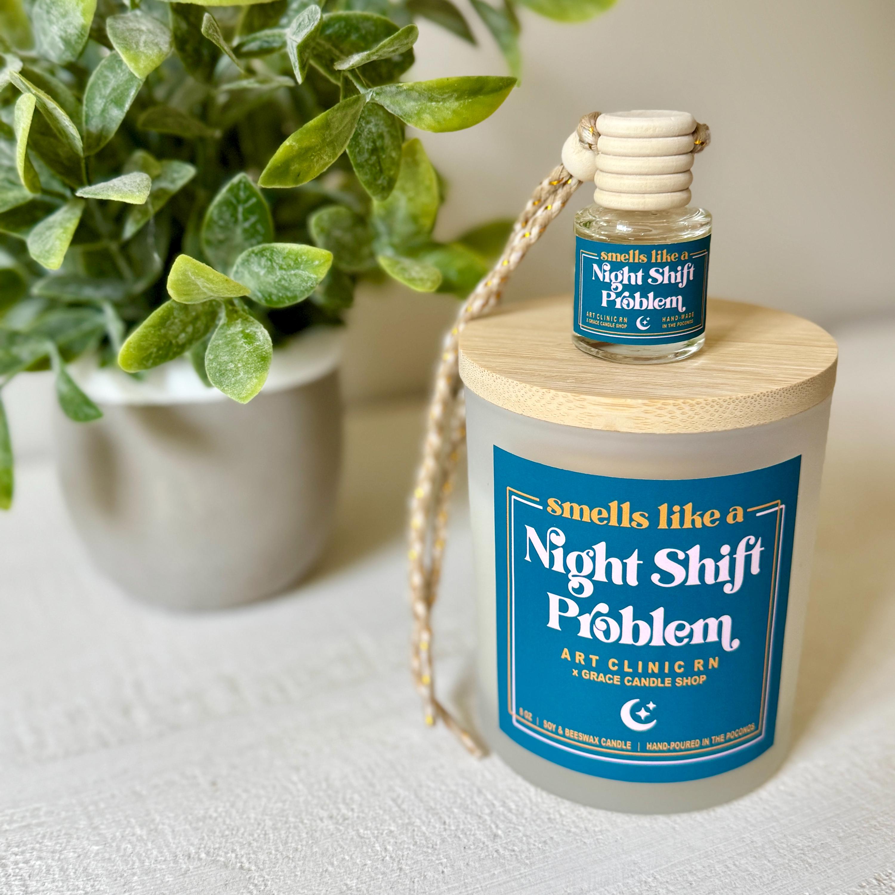 Smells Like A Night Shift Problem Car Diffuser | Nurse/Doctor Car Diffuser, Healthcare Car Diffuser | Nurse Gift, Doctor Gift |Air Freshener