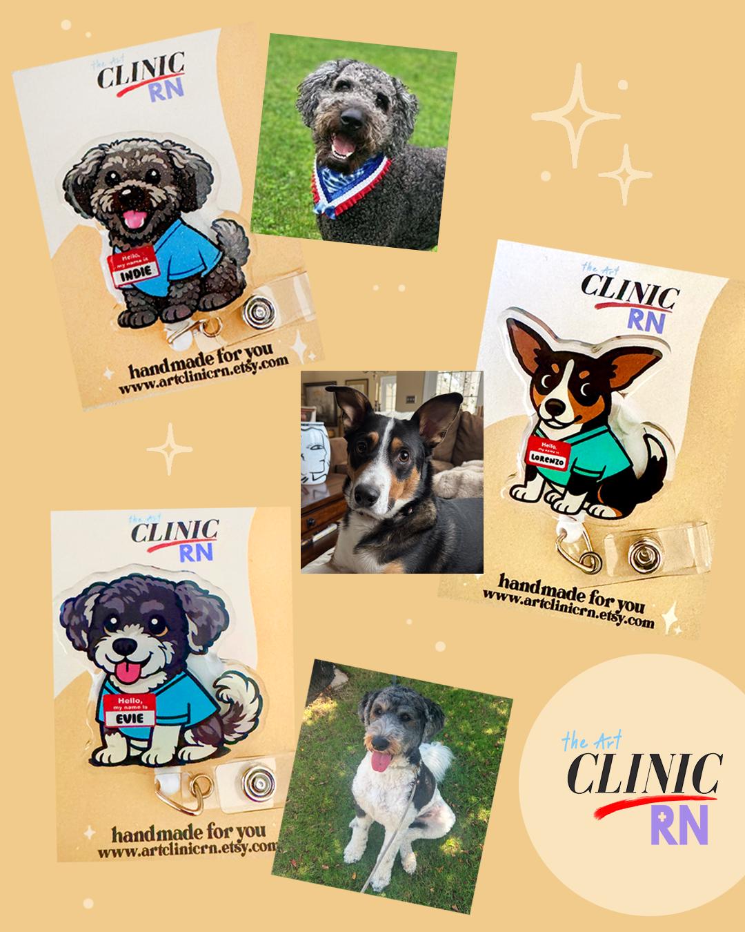 Custom Pet Badge Reel | Medical Badge Reel, Nurse Badge Reel, Doctor Badge Reel, Badge Reels for Healthcare Workers