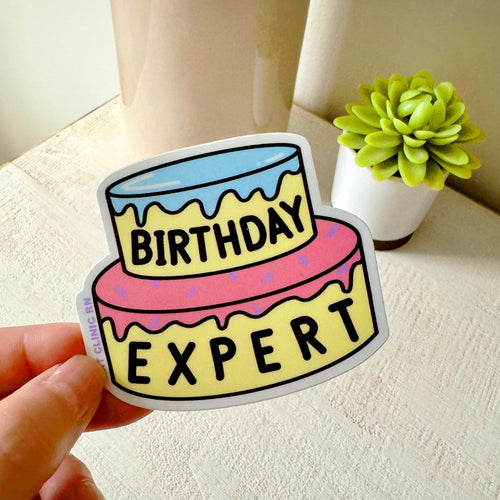 Birthday Expert Vinyl Sticker