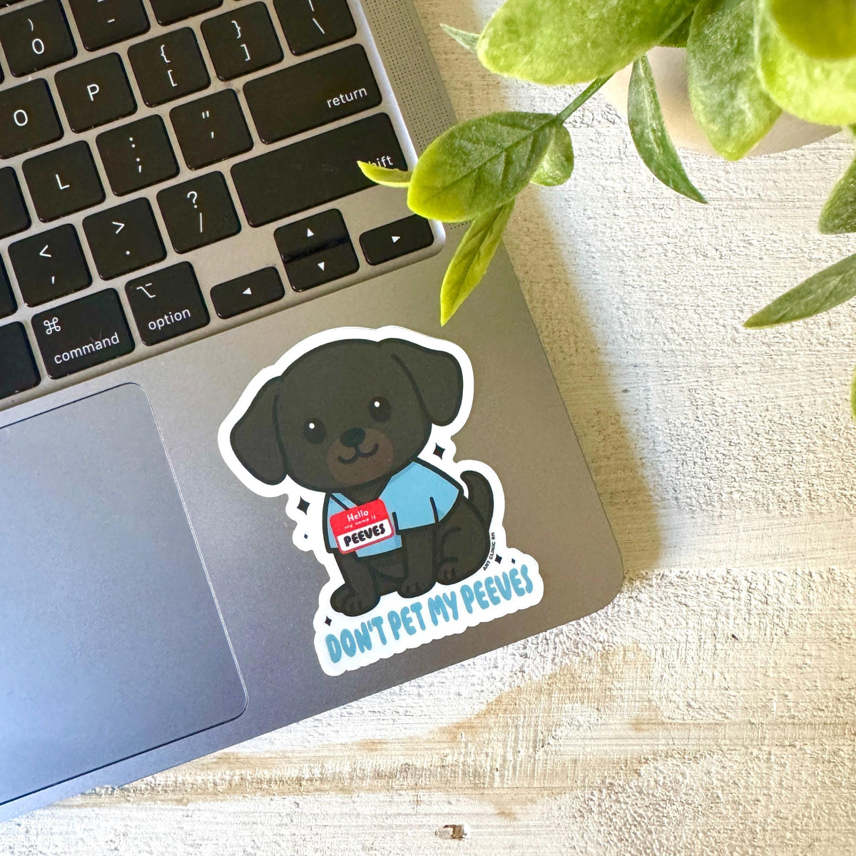 Don't Pet My Peeves Dog Vinyl Sticker