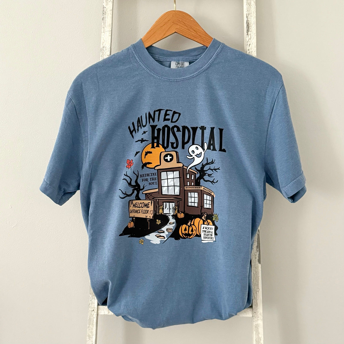 Haunted Hospital Halloween T-Shirt