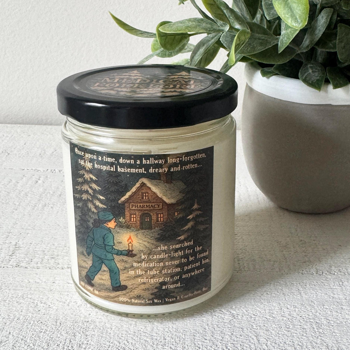 Hand-Poured Funny Medical Folklore Pharmacy Candle