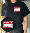 Hello I'm Easily Distracted and Need to Chart T-Shirt | Funny Shirt for Nurses | Cute Shirt for Healthcare Workers | Shirts for Doctors