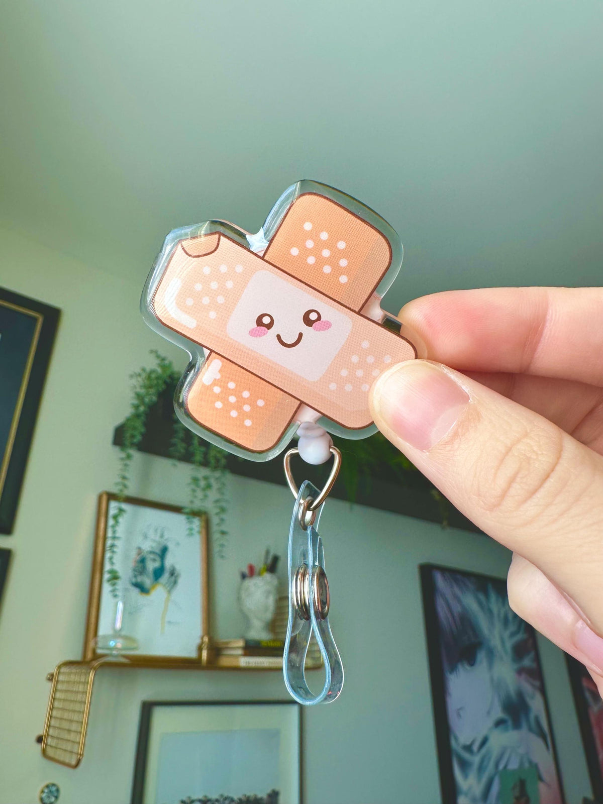 Cute BandAid Badge Reel