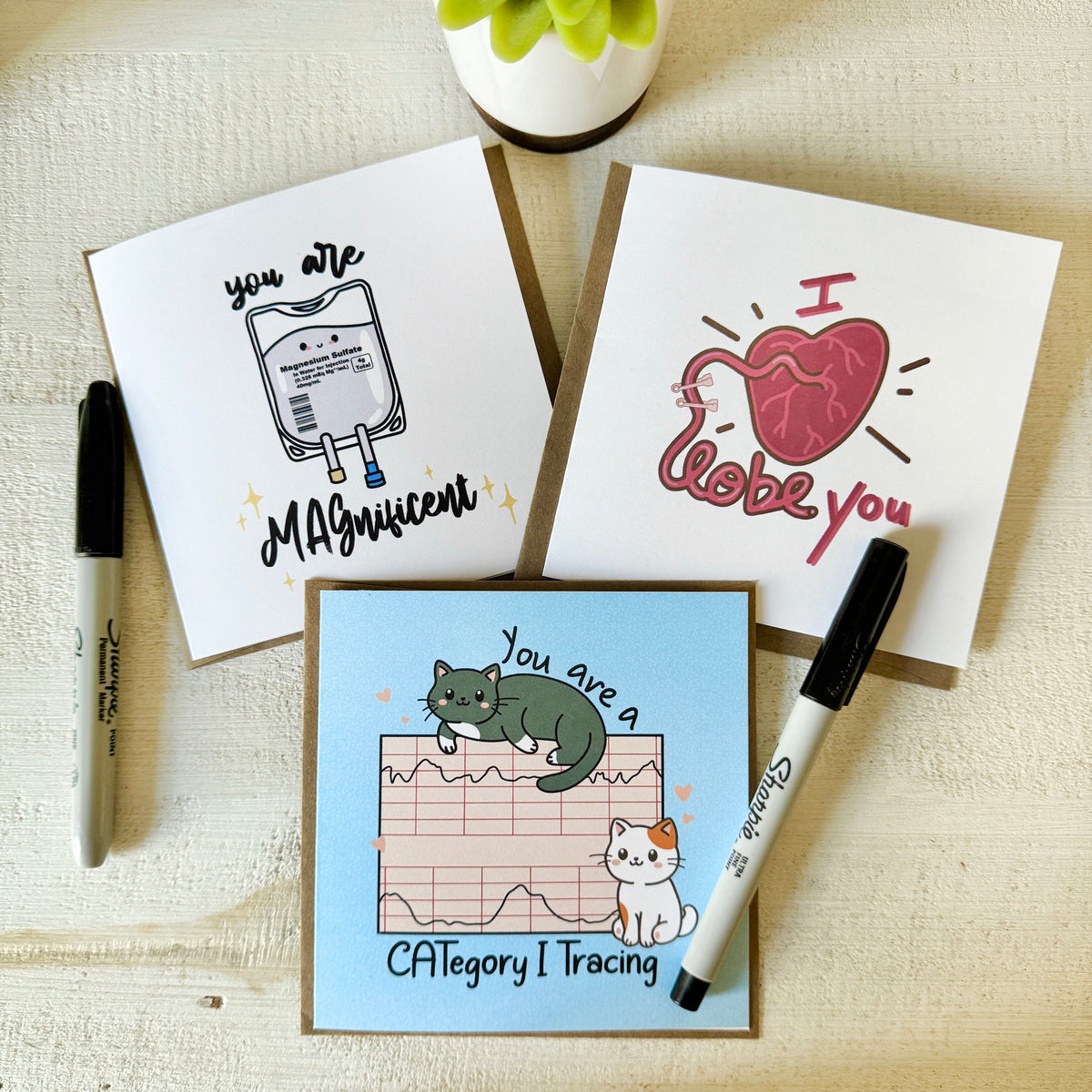 Obstetrics/Gynecology Valentine's Day Cards | Cards for L&D Nurses, Cards for OBGYNs, Cards for Midwives, Cards for Preceptors