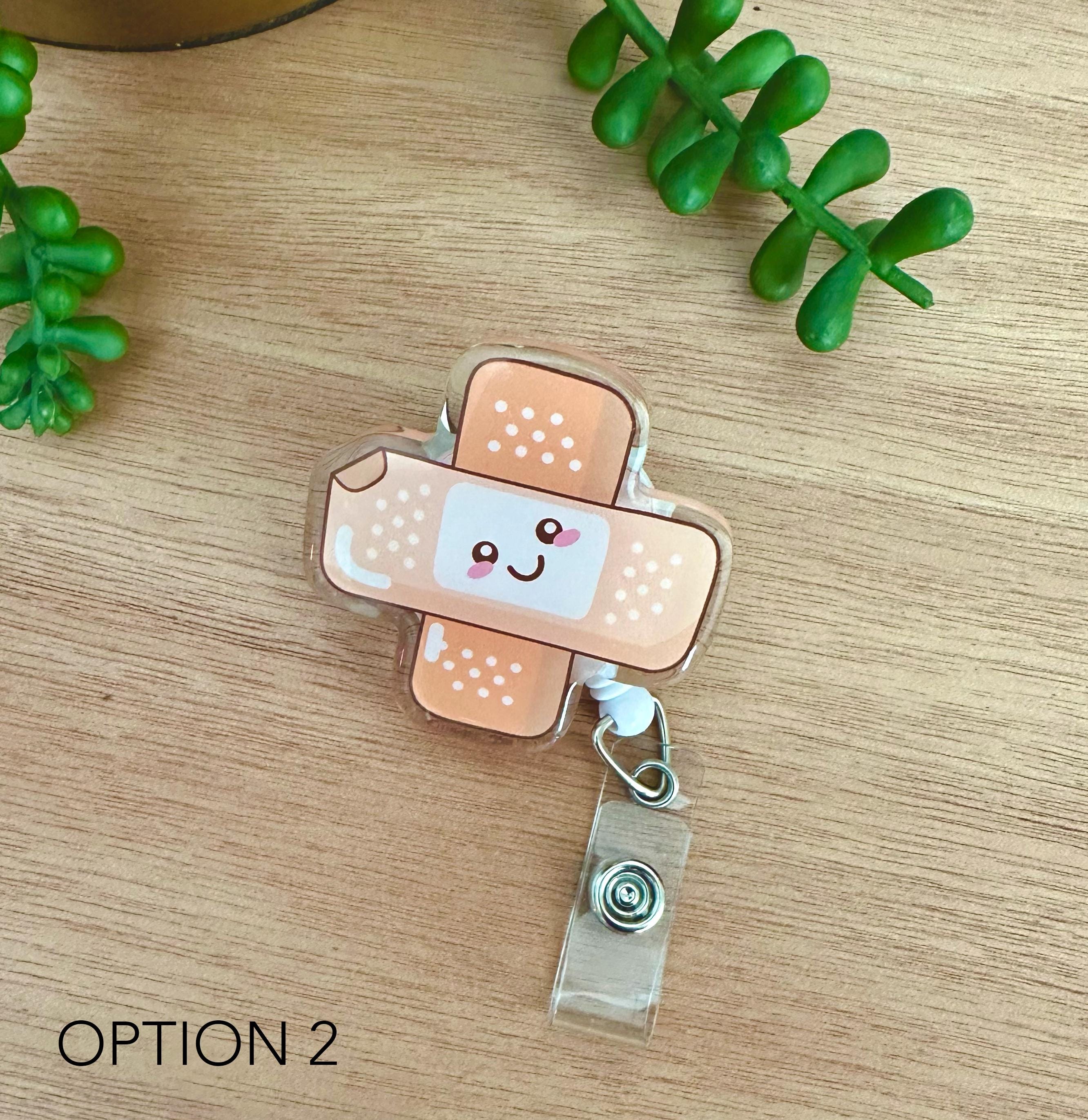 Cute BandAid Badge Reel