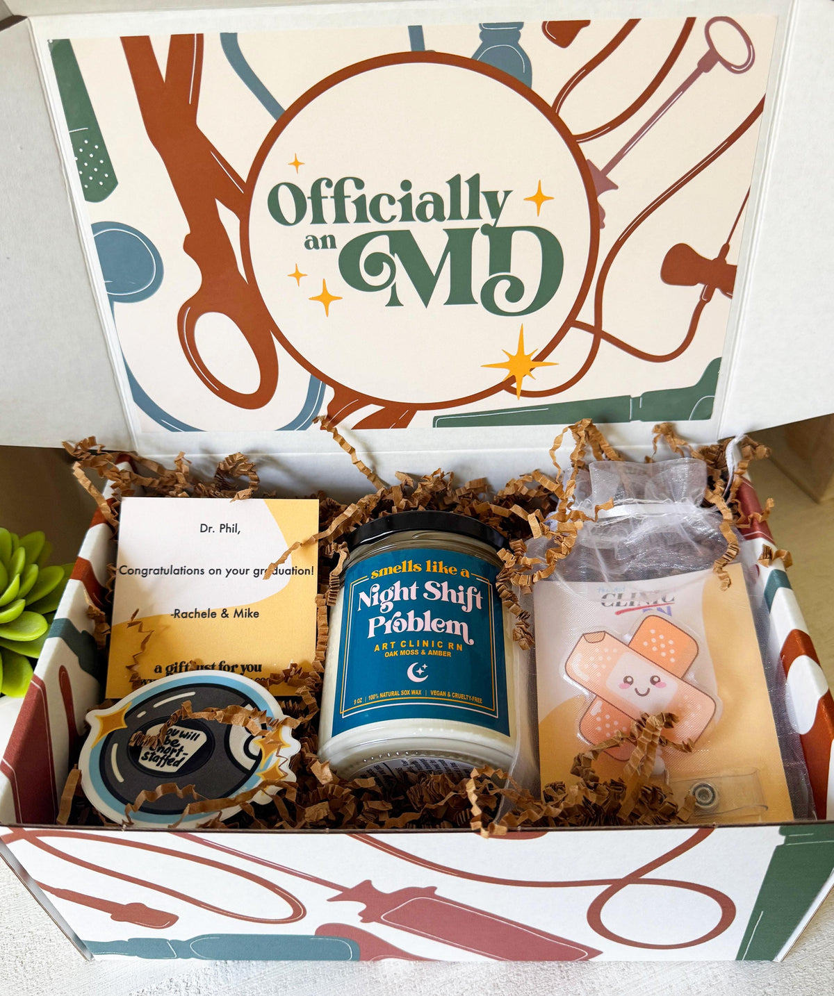 Custom Doctor Gift Box | Build Your Own Gift Box | Doctor Graduation Box, Doctor Gift, Medical School Graduation Gift, Doctor Thank You Gift