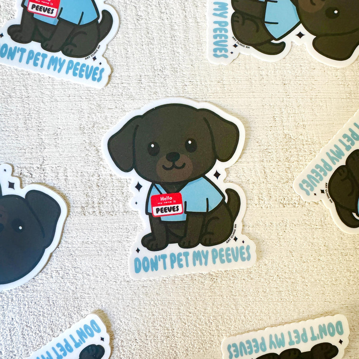 Don't Pet My Peeves Dog Vinyl Sticker