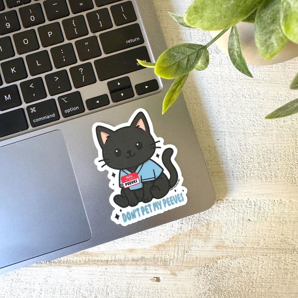 Don't Pet My Peeves Cat Vinyl Sticker