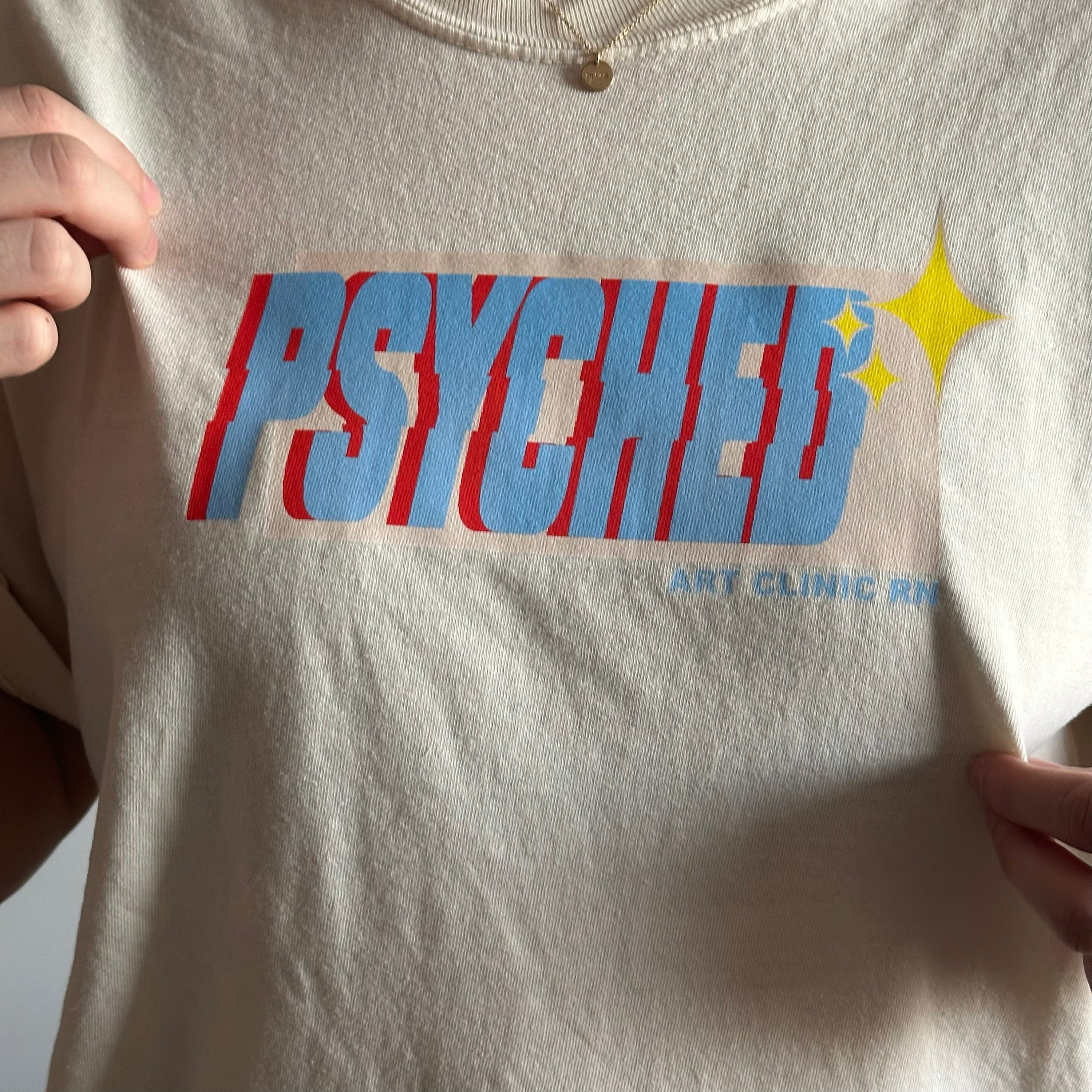 Psyched T-Shirt | Cute Shirts for Psych Nurses, Shirts for Psychiatrists, Shirts for Doctors, Shirts for Therapists | Comfort Colors T-Shirt