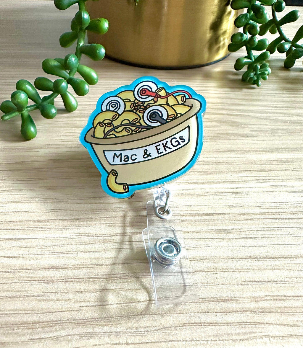 Mac & EKGs Badge Reel