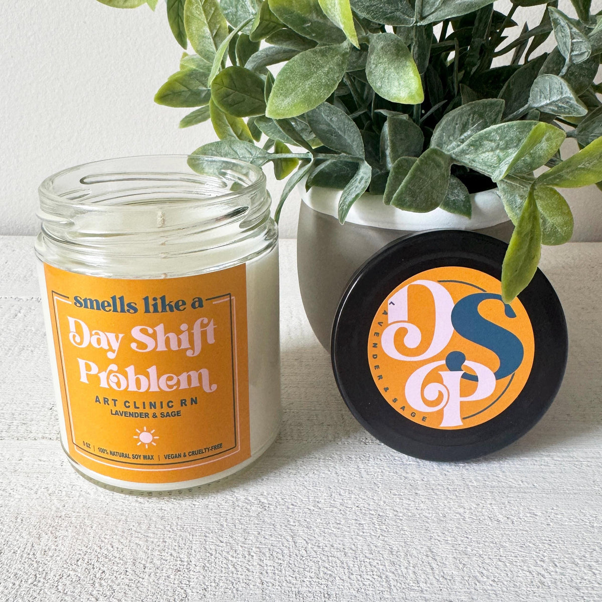 Smells Like a Day Shift Problem Candle | Nurse Candle, Doctor Candle, Healthcare Worker Candle | Nurse Gift, Doctor Gift, Healthcare Gift