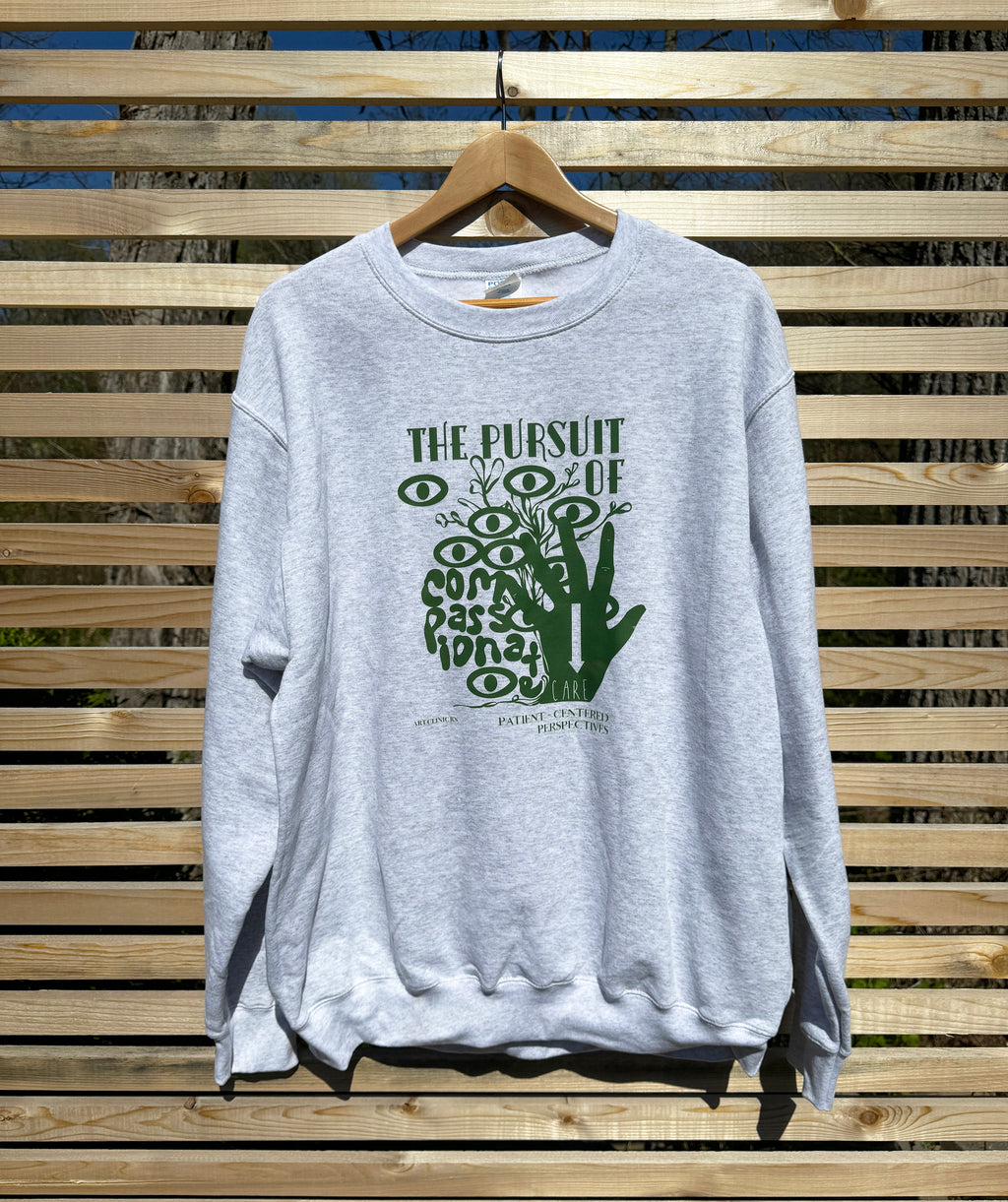 Compassionate Care Crewneck | Crewneck for Medical Professionals, Crewneck for Healthcare Workers, Sweatshirt for Nurses and Doctors
