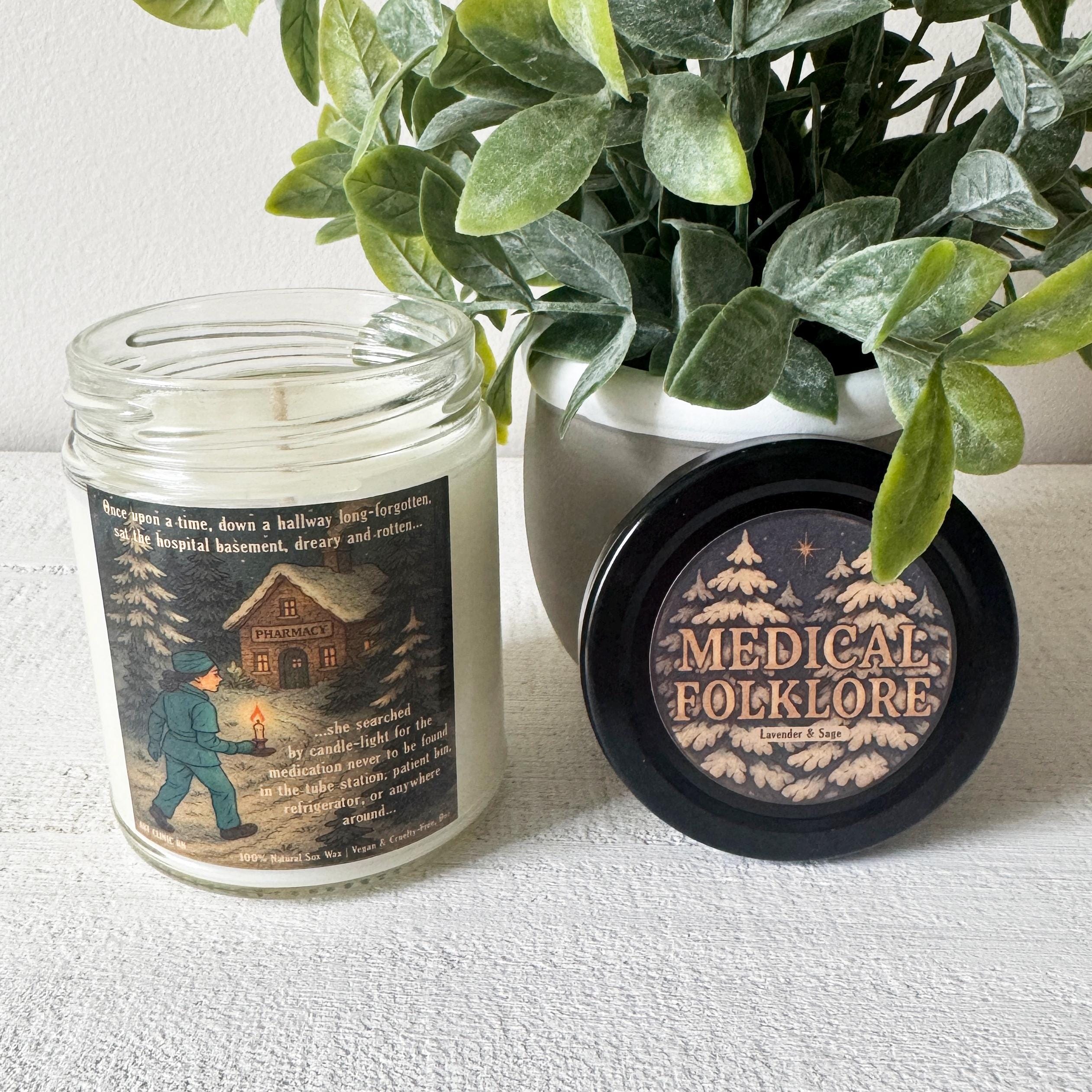Hand-Poured Funny Medical Folklore Pharmacy Candle