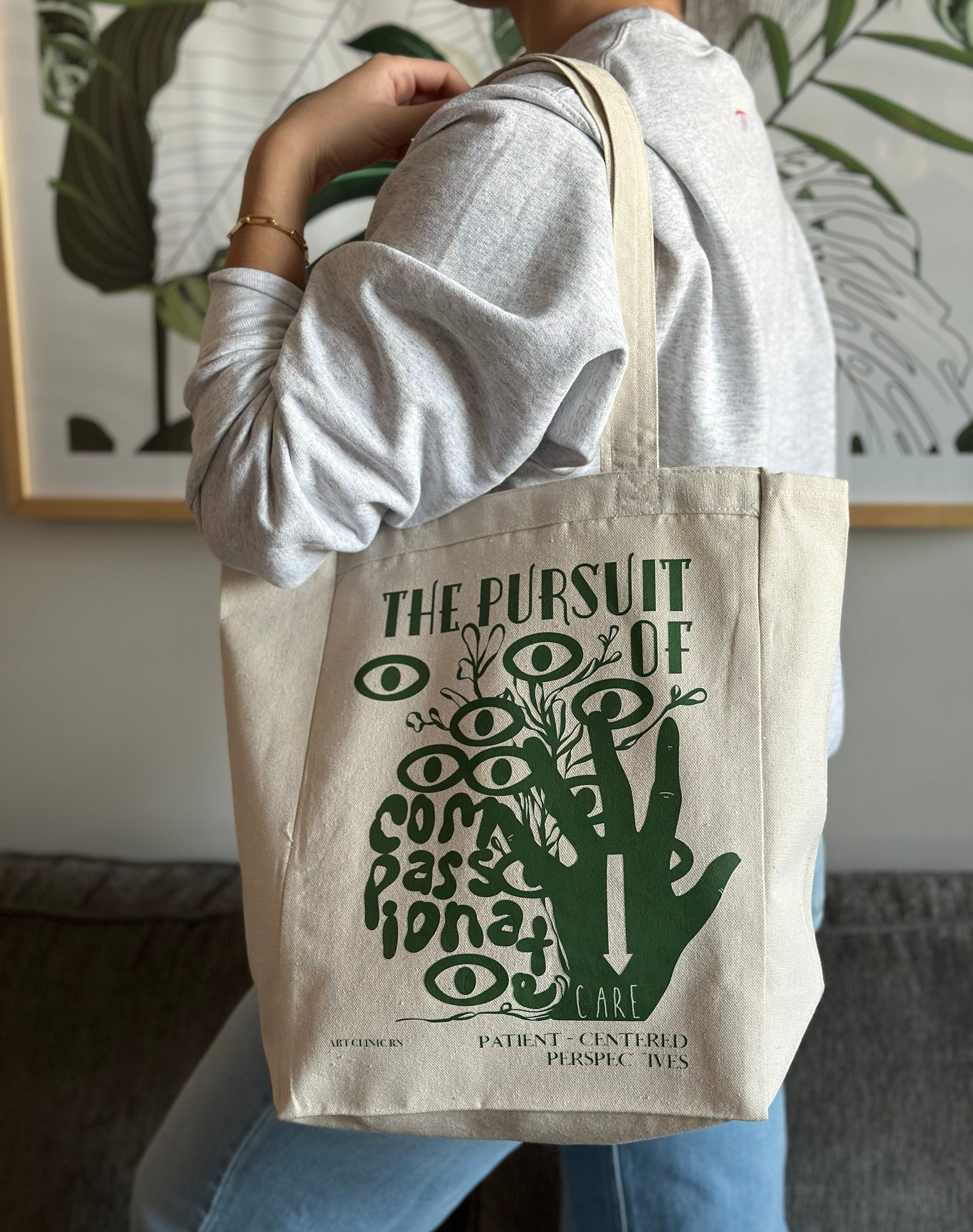 Compassionate Care Tote Bag | Tote Bags for Medical Professionals | Tote Bags for Healthcare Workers | Bags for Nurses | Bags for Doctors