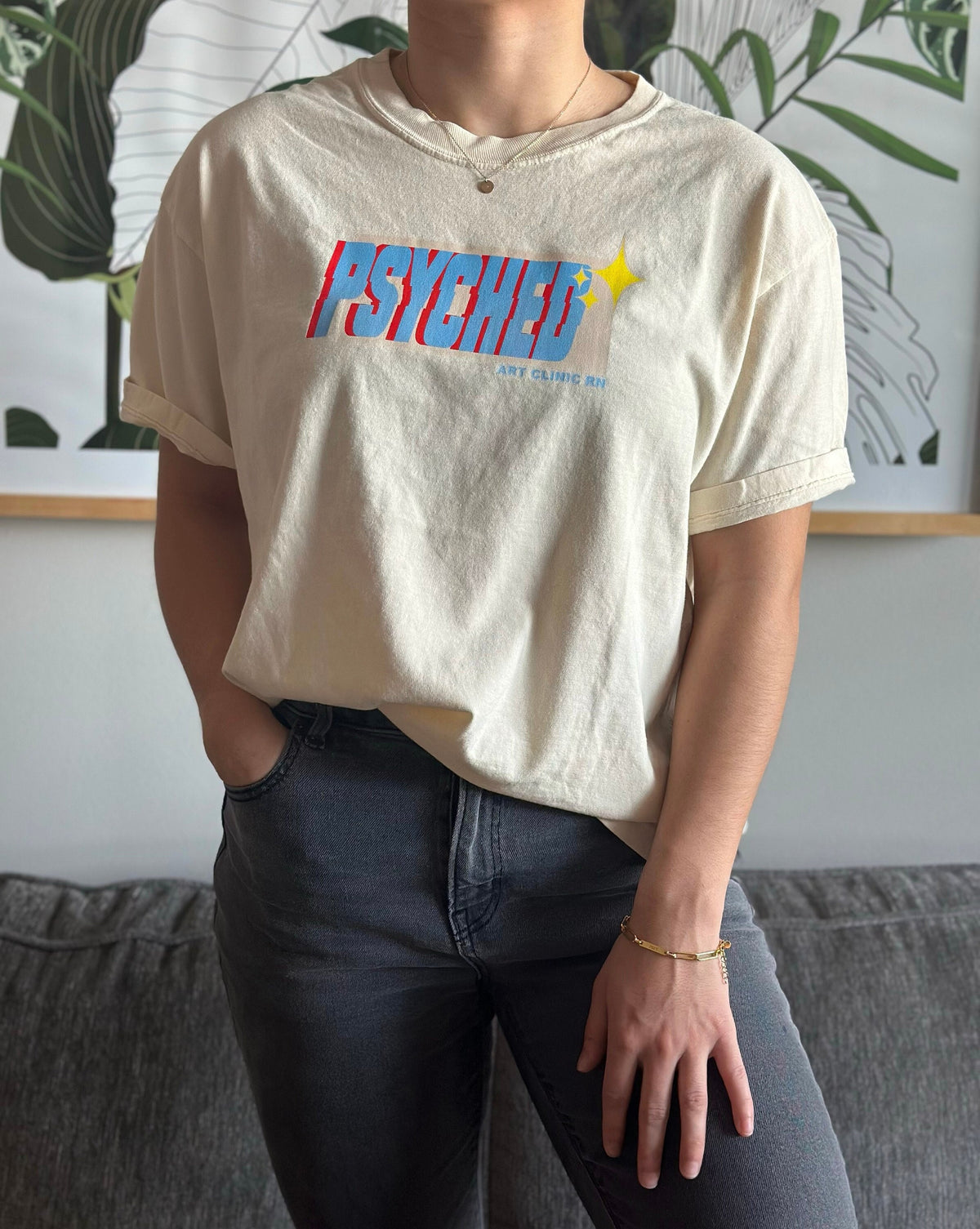 Psyched T-Shirt | Cute Shirts for Psych Nurses, Shirts for Psychiatrists, Shirts for Doctors, Shirts for Therapists | Comfort Colors T-Shirt