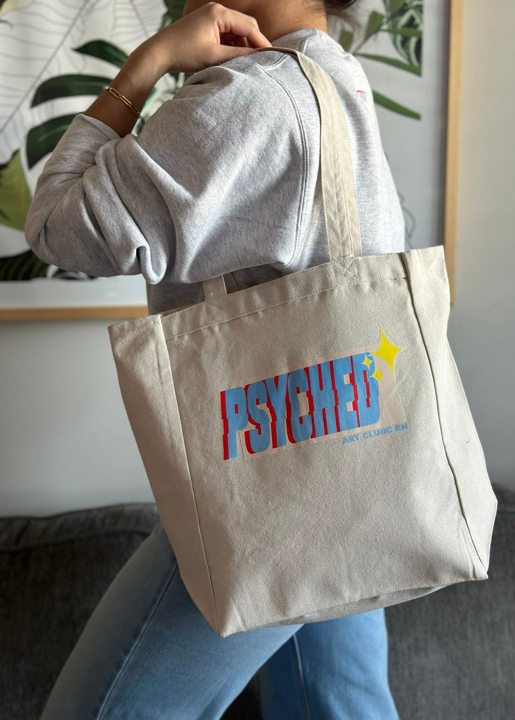 Psyched Tote Bag | Tote Bags for Psych Nurses | Tote Bags for Psychiatrists | Bags for Therapists | Bags for Healthcare Professionals